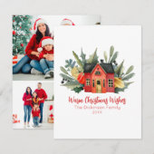 Moderne Kerstmis - nieuw startpunt voor foto's Notitiekaartje (Voorkant / Achterkant)