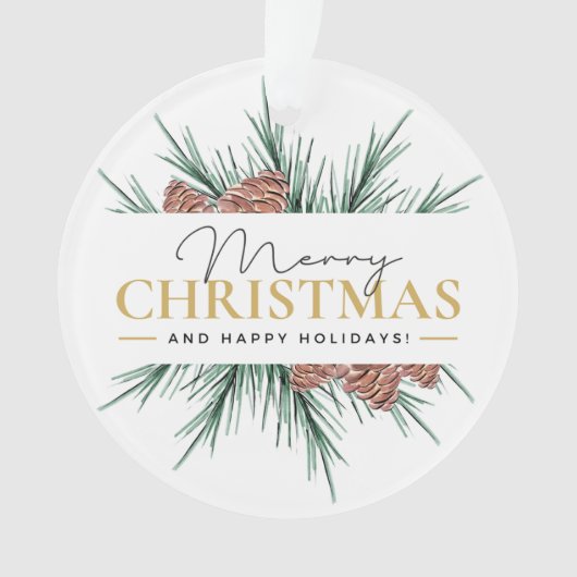 Moderne Kerstmis Ornament (voorkant)