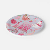 Moderne Kerstmis Papieren Bordje (Gekanteld)