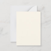 Moderne Kerstmis Plaid Rood en Groen Gepersonalise Notitiekaartje (Achterkant)