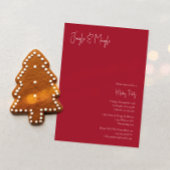 Moderne Kerstmis | Red Jingle en Mingle Kaart