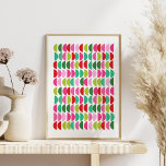 Moderne Kerstmis Rood Groen Roze Geometrische Muur Poster<br><div class="desc">Moderne Kerst Rood Groen Roze Geometrische Wall Art Print</div>