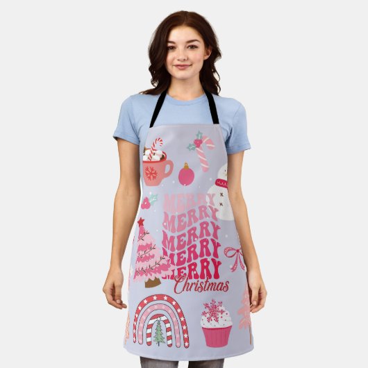 Moderne Kerstmis Schort (Gedragen)