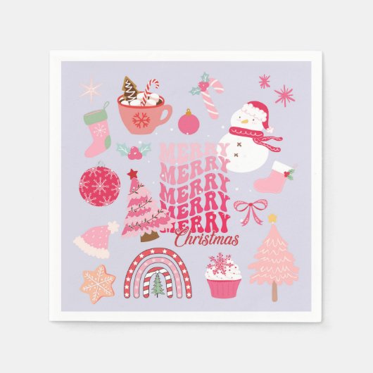 Moderne Kerstmis Servet (Voorkant)