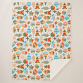 Moderne kerstmis sherpa deken (Voorkant)