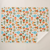 Moderne kerstmis sherpa deken (Voorkant (horizontaal))