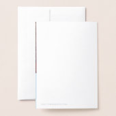 Moderne Kerstmis Sneeuwvlokken Bericht Familie Fot Folie Kaarten (Met envelop)