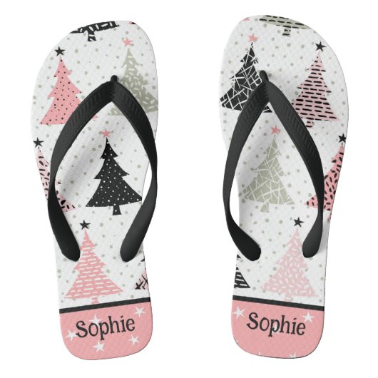 Moderne Kerstmis Teenslippers (Voetbed)