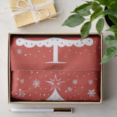 Moderne Kerstmis Tissuepapier (Geschenk)