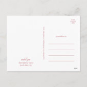 Moderne Kerstmis | Vijf-foto van het Rode Manuscri Feestdagenkaart (Achterkant)