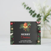Moderne Kerstmis wenskaart Briefkaart (Staand voorkant)