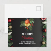 Moderne Kerstmis wenskaart Briefkaart (Voorkant / Achterkant)