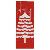 Moderne Kerstmis Wijn Cadeautas (Voorkant)