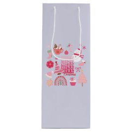 Moderne Kerstmis Wijn Cadeautas