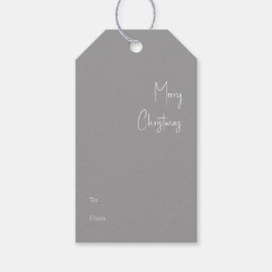Moderne Kerstmis Zilver naar CadeauLabels