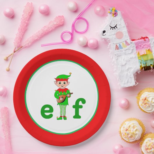 Moderne kerstmusical Elf Papieren Bordje (Feest)