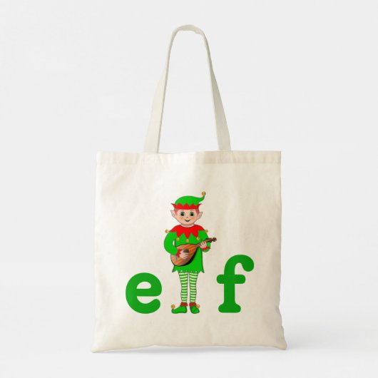 Moderne kerstmuziekCanvas tas (Achterkant)