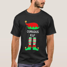 Moderne kerstnieuwsgierige Elf T-Shirt