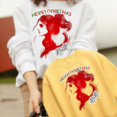 Moderne kerstode aan mama trui