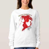 Moderne kerstode aan mama trui (Voorkant)