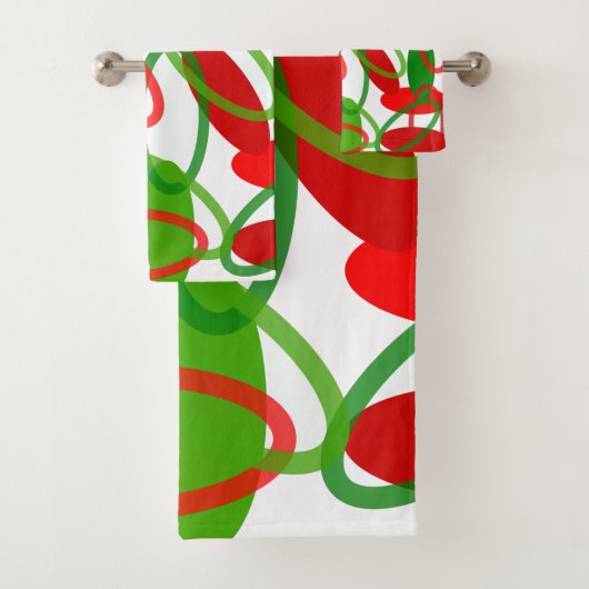 Moderne kerstoovalen uit de middeleeuwen bad handdoek (Insitu)