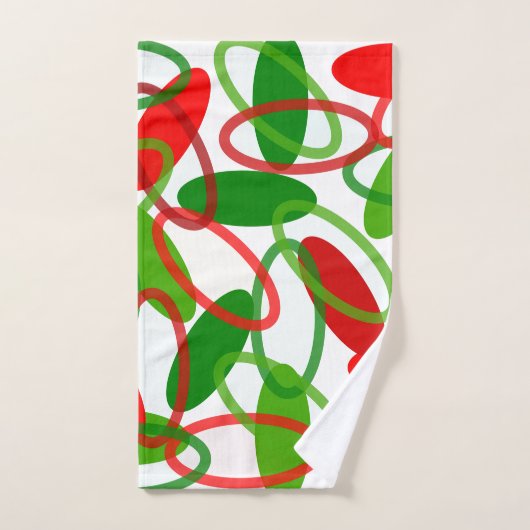 Moderne kerstoovalen uit de middeleeuwen bad handdoek (Handdoek)