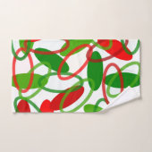 Moderne kerstoovalen uit de middeleeuwen bad handdoek (Handdoek)