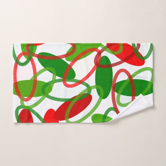 Moderne kerstoovalen uit de middeleeuwen bad handdoek (Handdoek)