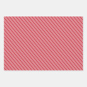 Moderne kerstpapier met rode cadeautjes voor cadea inpakpapier vel (Voorkant 3)