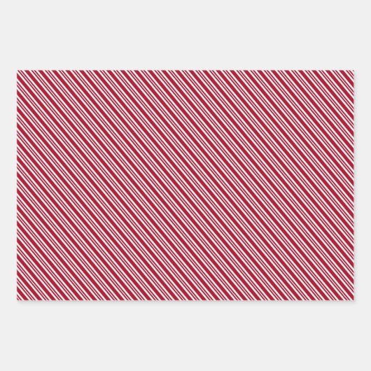 Moderne kerstpapier met rode cadeautjes voor cadea inpakpapier vel (Voorkant 3)