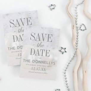 Moderne kerstpartij sparen de aankondiging van de