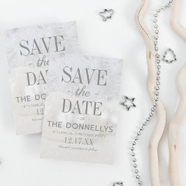 Moderne kerstpartij sparen de aankondiging van de