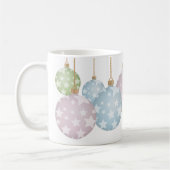 Moderne kerstpasta-Ornamenten met sterren Koffiemok (Links)