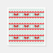 Moderne kerstpatronen met bogen en sterren servetten (Voorkant)