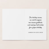 Moderne kerstpijnboom | Vakantie Groeten Folie Kaarten (Binnen)