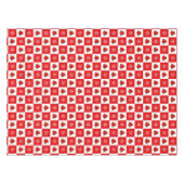 Moderne kerstrode en witte tablet tafelkleed (Voorkant (Horizontaal))