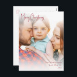 Moderne kerstrode handgeschreven script, volledige feestdagenkaart<br><div class="desc">Dit moderne kerstrode handgeschreven script met volledige fotovakantie-briefkaart is perfect voor uw minimalistische shabby chic boho red and white vakantion groet. De minimale witte handgeschreven kalligrafie is delicaat en robuust, terwijl het klasje en elegant blijft. U zult vinden dat alles over dit product editable is, zodat voel vrij om afbeeldingen...</div>