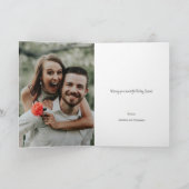 Moderne kerstScandinavische Star-foto Kaart (Binnen)