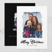 Moderne kerstschildering | Vakantieknopkaart Feestdagenkaart (Voorkant / Achterkant)