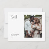 Moderne kerstscript, geschikt voor één foto feestdagenkaart (Voorkant)