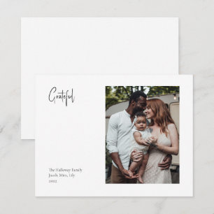 Moderne kerstscript, geschikt voor één foto feestdagenkaart