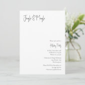 Moderne kerstscript Jingle en Mingle Kaart (Staand voorkant)