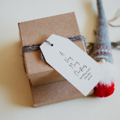 Moderne kerstscript serie - Labels met cadeautjes Cadeaulabel