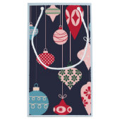 Moderne kerstsierontwerpen op maat klein cadeauzakje (Achterkant)