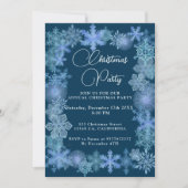 Moderne Kerstsneeuwvlokken Kerstmis  Kaart (Voorkant)