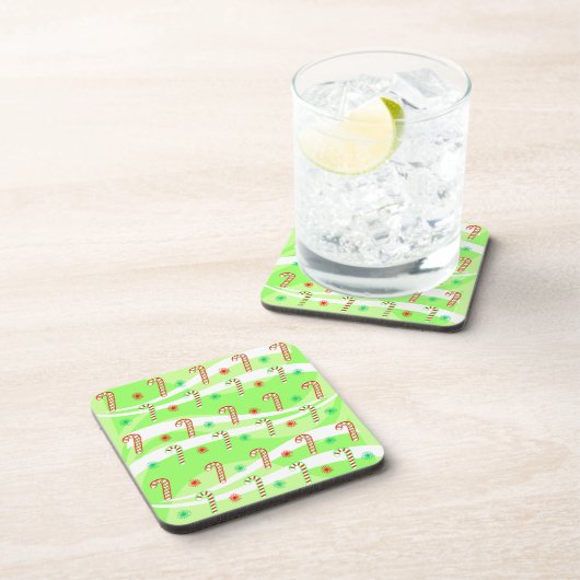 Moderne kerstsnoeprietontwerp bier onderzetter (Rechterzijde)