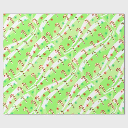 Moderne kerstsnoeprietontwerp cadeaupapier (Vlak)