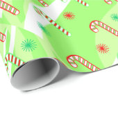 Moderne kerstsnoeprietontwerp cadeaupapier (Rol Hoek)