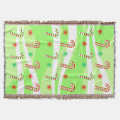 Moderne kerstsnoeprietontwerp deken (Voorkant)