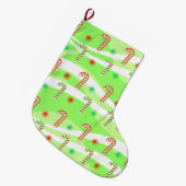 Moderne kerstsnoeprietontwerp grote kerstsok (Voorkant (Hangend))